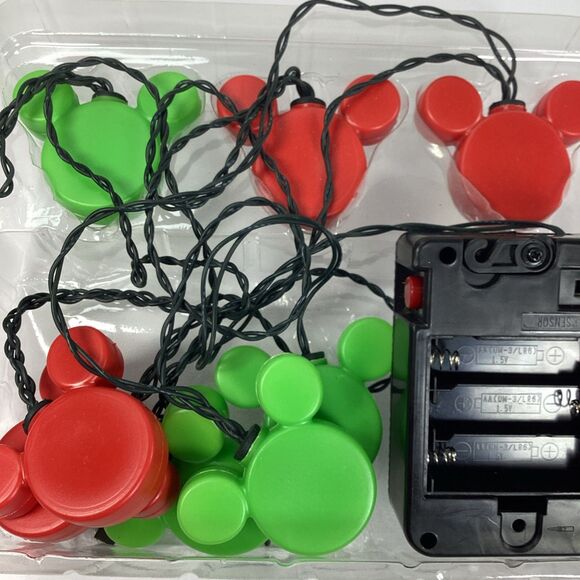Vintage Gemmy Disney Mickey Mouse Musical Christmas Blinking String Lights Works - Picture 7 of 8